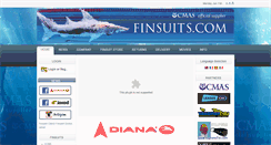 Desktop Screenshot of finsuits.com