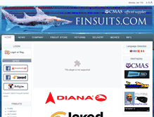 Tablet Screenshot of finsuits.com